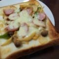 あゆたっくん's cooksnap of when they made パパッと簡単♪食パンピザ.