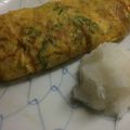nothree's cooksnap of when they made なめたけ和風オムレツ.
