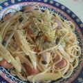 まりす★'s cooksnap of when they made じゃがいもとウィンナーの醤油マヨパスタ.