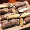 GONTA3号's cooksnap of when they made エコ☆人参・大根の皮で豚肉巻き.