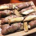 GONTA3号's cooksnap of when they made エコ☆人参・大根の皮で豚肉巻き.