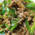 知＊華's cooksnap of when they made ピーマンと春雨の甘辛そぼろ炒め.