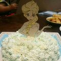カミカミムー's cooksnap of when they made 簡単！可愛い！エルサのドールケーキ。.