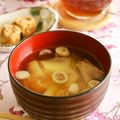 ガメコ's cooksnap of when they made うるいのお味噌汁♪.
