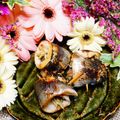 makichihua's cooksnap of when they made ヘルシー梅茗荷大葉を巻いた鰯のレモン蒸し.
