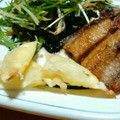 かなニャンコ's cooksnap of when they made おつまみ♡餃子の皮でチーズ揚げ.