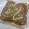 亜久里's cooksnap of when they made ☆カレー・納豆トースト☆.