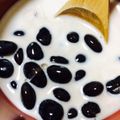 ｋｕｍｉｔｙ's cooksnap of when they made 余った黒豆で黒豆ミルクぜんざい.