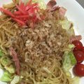 はるか＊ワーママ's cooksnap of when they made 冷凍保存した麺を使って！レンジ焼きそば.