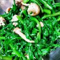エリラ's cooksnap of when they made 春菊と焼ききのこのお浸し.