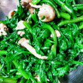 エリラ's cooksnap of when they made 春菊と焼ききのこのお浸し.