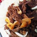obaka's cooksnap of when they made 旨！牛しゃぶしゃぶバルサミコソース和え.