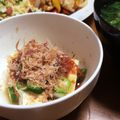 おちゃわん＊'s cooksnap of when they made ◆オクラと豆腐の梅かつおサラダ♪◆.