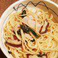 しましましま。's cooksnap of when they made 行者にんにくのしょうゆ漬でパスタ♪.