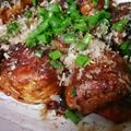 かるず's cooksnap of when they made たこ焼きみたいな☆ちくわ団子.
