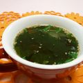 赤い電話's cooksnap of when they made 簡単お湯注ぐだけ☆ピリ辛わかめスープ.
