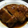 まぁのすけ。's cooksnap of when they made 簡単♪ 鶏モモ肉で！にんにく入り照り焼き.