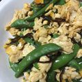 ちゃぽぷう's cooksnap of when they made スナップエンドウとたまごの塩昆布炒め.
