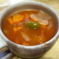 ｔｙｈｍ's cooksnap of when they made ササミ入り脂肪燃焼？トマトスープ♪.