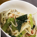よねずぃ〜's cooksnap of when they made 簡単うまい！男の もやしと小松菜のナムル.