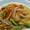 イエローバード's cooksnap of when they made 白身魚の野菜たっぷり甘酢あんかけ.