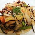 fukudoru's cooksnap of when they made タコとじゃがいものトマトガーリック炒め.
