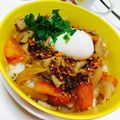 rila0u0's cooksnap of when they made トマトと大葉でさっぱり♪夏のスタミナ丼.