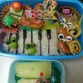 ☆ゆかねえさん☆'s cooksnap of when they made キャラ弁☆グリンピースと枝豆で、カエル.