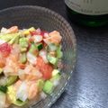 naomickey's cooksnap of when they made 簡単ハワイアン☆ロミロミ サーモン☆.
