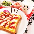 ♡みっぽ's cooksnap of when they made ✿エッグとコーンのケチャップトースト✿.