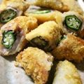 真さん's cooksnap of when they made ☆オクラの巻き巻きカツ☆.