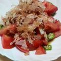 らむねU･ω･U's cooksnap of when they made おかか・トマト・オクラのサラダ.