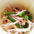 ﾏﾕｺｺ's cooksnap of when they made 夏をのりきれ！豆もやしにんにくの芽ナムル.