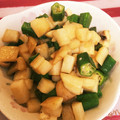 Ri Sa's cooksnap of when they made 簡単！山芋とオクラの炒め物.
