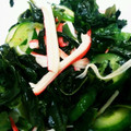キチータ's cooksnap of when they made きゅうりとワカメの酢物.