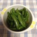 みかん141's cooksnap of when they made お弁当にも♪スナップエンドウの洋風お浸し.