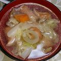 みゆwaco 's cooksnap of when they made キャベツと人参とちくわの味噌汁.