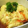 tamatez's cooksnap of when they made ～ふわふわ～半熟たまごの♥天津飯♥.