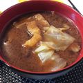 クックV4WJS0☆'s cooksnap of when they made 我が家の味噌汁(キャベツ).