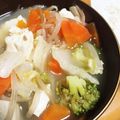クック2YTXXF☆'s cooksnap of when they made 白菜たっぷり簡単お鍋☆.