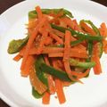 ＊さらん＊'s cooksnap of when they made ★にんじんとピーマンの簡単！きんぴら.