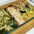 Munyako's cooksnap of when they made 鮭と野菜の味噌マヨ焼き☆.