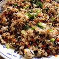 シトゲ's cooksnap of when they made 栄養満点♪ひき肉とひじきと水菜の炒飯.