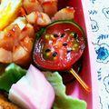 Cicelyseri's cooksnap of when they made スイカなミニトマト キャラ弁おかず.