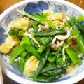B子chan's cooksnap of when they made 小松菜のレンジでチン♪.