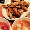ペチェッタ's cooksnap of when they made BBQ に＊手羽先の漬け焼き.