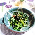 ＴＯＭＯＷＡＴ's cooksnap of when they made 【梅の実ひじき】で和えるだけ！ほうれん草.