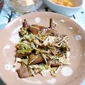 ＴＯＭＯＷＡＴ's cooksnap of when they made スタミナ豚レバキャベツ.