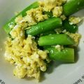 太巻きたまご's cooksnap of when they made アスパラの根元と卵の炒め物.