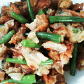 Jyohana's cooksnap of when they made 懐かしい母の味❤ささぎとひら天の炒め物.